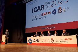 Hoy, en la inauguración del Congreso ICAR 2023, en Toledo