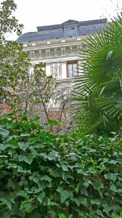 Detalle del jardín del Palacio de Fomento. Foto: C. G.