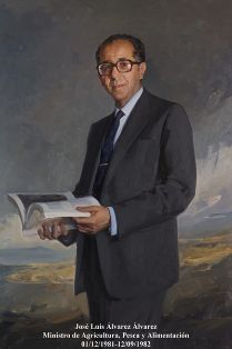 José Luis Álvarez Álvarez. Ministro de Agricultura, Pesca y Alimentación (01-12-1981 a 12-09-1982). Pintor: Félix Revello de Toro (Málaga 1926)....