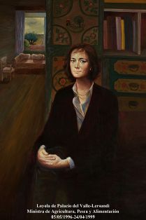 Loyola de Palacio. Ministra de Agricultura, Pesca y Alimentación (05-05-1996 a 26-04-1999). Pintor: Ginés Liébana Velasco (Jaén 1921). Foto:...