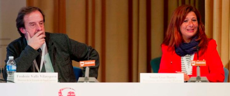 Frederic Valls Vilaespasa, Director de la Escuela de Capacitación Náutico-pesquera de Cataluña, y Sonia Cruz Ibarra, Promotora del Proyecto...
