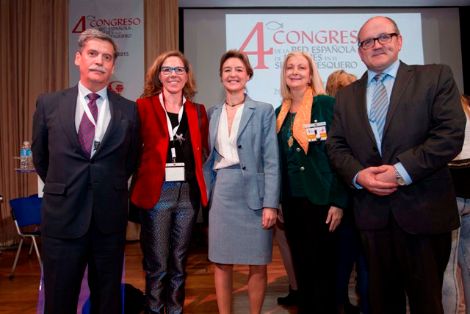 De izq. a dcha. Carlos Larrañaga, Director Gral. de Ordenación Pesquera y Presidente de la Red Española de Mujeres en el Sector Pesquero; Mª Luisa...