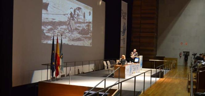 Andrés Hermida, Director General de Ordenación Pesquera, durante su ponencia "El futuro del sector pesquero y el papel de las mujeres"....