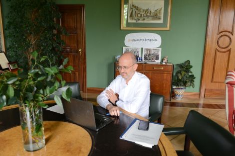Hoy, en una reunión de la Mesa de Diálogo Agrario