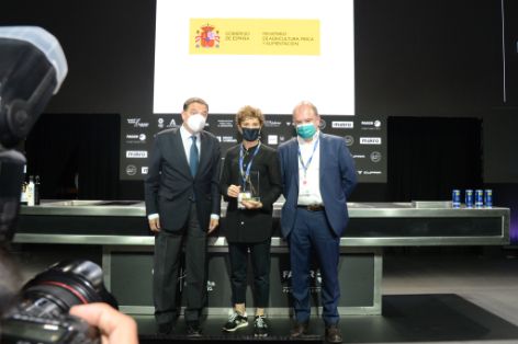 DURANTE SU VISITA A LA FERIA “MADRID FUSIÓN-ALIMENTOS DE ESPAÑA 