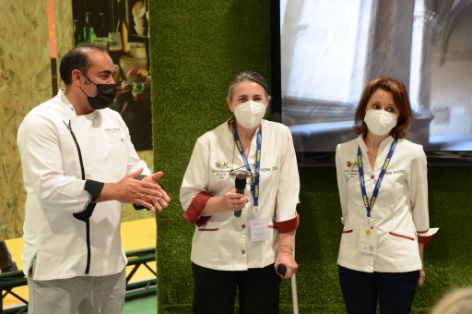 DURANTE SU VISITA A LA FERIA “MADRID FUSIÓN-ALIMENTOS DE ESPAÑA 