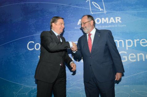 Hoy, en la inauguración de la Asamblea General de Apromar