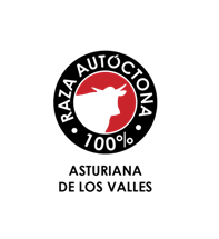 Logotipo "raza autóctona" Asturiana de los Valles.